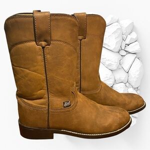 EUC Men’s  Justin Roper Basics Western Boots Size 7.5 EE Brown